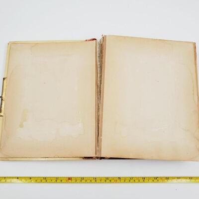 VERY OLD  SCRAPBOOK WITH PHOTOS