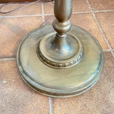 VINTAGE BRASS TONED FLOOR LAMP BASE