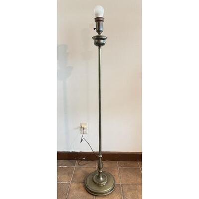 VINTAGE BRASS TONED FLOOR LAMP BASE