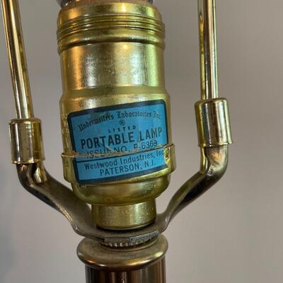 VINTAGE â€œWESTWOOD INDUSTRIESâ€ BRASS TONED FLOOR LAMP BASE
