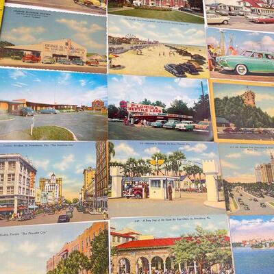 VINTAGE AUTOMOBILE POSTCARDS