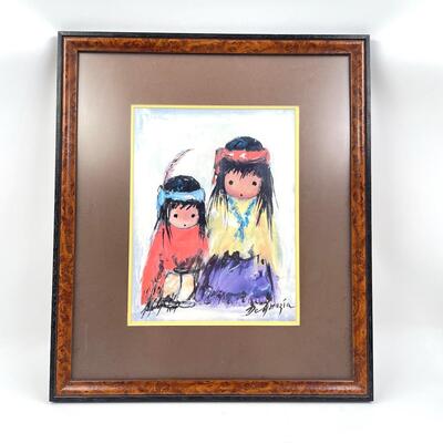 *SIGNED* 1979 ETTORE DEGRAZIA â€œWONDERINGâ€ SPECIAL EDITION PRINT