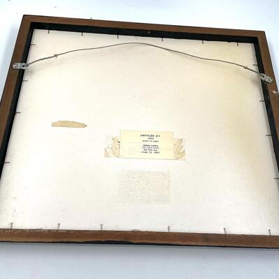 1992 JAMES LOWRY â€œUNTITLED 271â€ FRAMED ART PIECE
