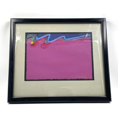 1992 JAMES LOWRY â€œUNTITLED 271â€ FRAMED ART PIECE