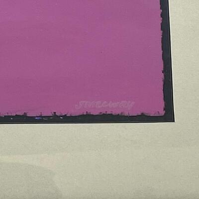 1992 JAMES LOWRY â€œUNTITLED 271â€ FRAMED ART PIECE
