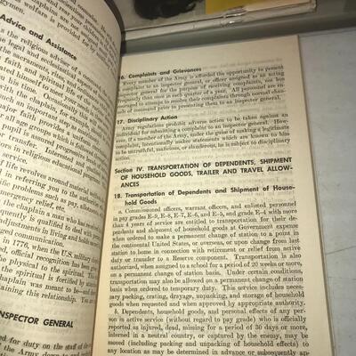 The Army Personal Affairs Handbook March 1961 (Lot 97)