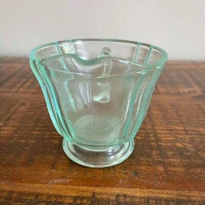 LOT 57 - Creamer and Sugar, Light Blue Depression Glass, Set