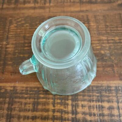 LOT 57 - Creamer and Sugar, Light Blue Depression Glass, Set
