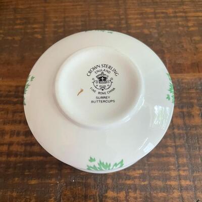 LOT 79 - Surrey Buttercups China, Crown Sterling England, 12 pieces