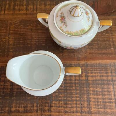 LOT 81 - Creamer and Sugar, Imperial China, Vintage Noritake, Japan, set