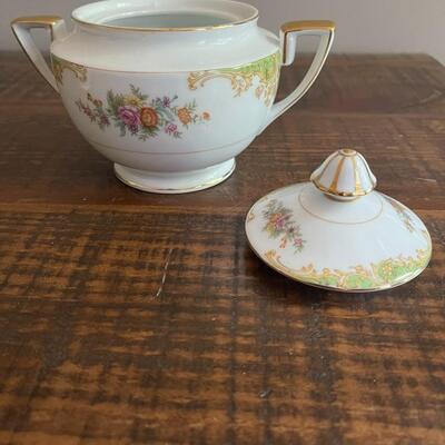 LOT 81 - Creamer and Sugar, Imperial China, Vintage Noritake, Japan, set