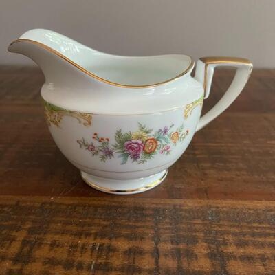 LOT 81 - Creamer and Sugar, Imperial China, Vintage Noritake, Japan, set