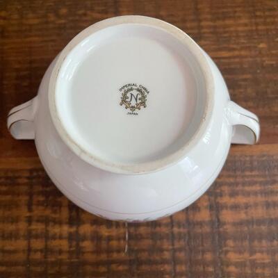 LOT 81 - Creamer and Sugar, Imperial China, Vintage Noritake, Japan, set