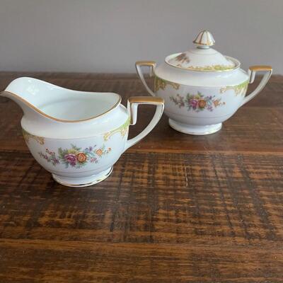 LOT 81 - Creamer and Sugar, Imperial China, Vintage Noritake, Japan, set