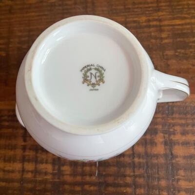 LOT 81 - Creamer and Sugar, Imperial China, Vintage Noritake, Japan, set