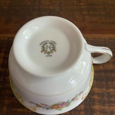 LOT 82 - Tea Cups and Saucers, Imperial China, Vintage Noritake, Japan, 11 pieces
