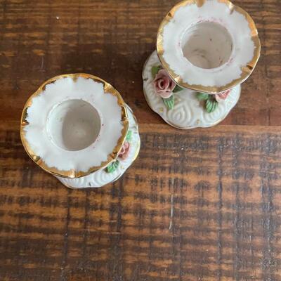 LOT 46 - 2 sets of Candlestick Holders, Dresden Germany