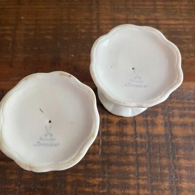 LOT 46 - 2 sets of Candlestick Holders, Dresden Germany