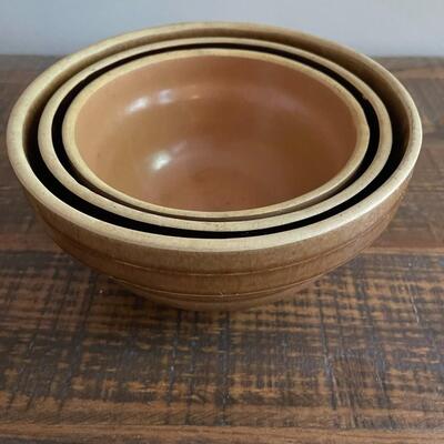 LOT 59 - Trio of Stoneware Mixing Bowls