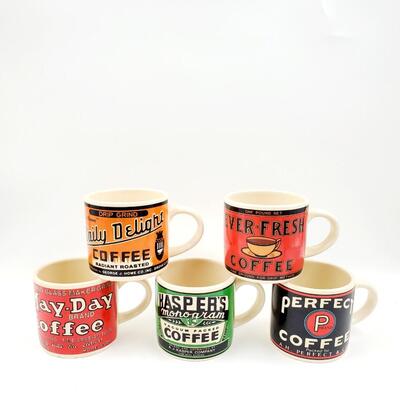 YESTER YEAR BY WESTWOOD COFFEE MUG BUNDLE OF 5