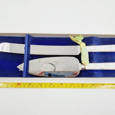 CARLSON CRAFT FORGED STAINLESS STEEL WITH MOTHER OF PEARL HANDLE SHEFFIELD ENGLAND