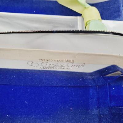 CARLSON CRAFT FORGED STAINLESS STEEL WITH MOTHER OF PEARL HANDLE SHEFFIELD ENGLAND