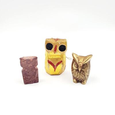 VARIOUS OWLS BUNDLE OF 3