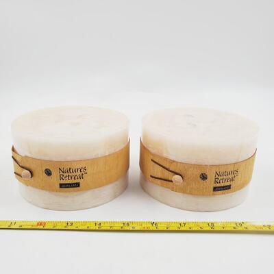 NATURES RETREAT ASHLAND 3 WICK VANILLA BLOSSOMS PILLAR CANDLE BUNDLE OF 2