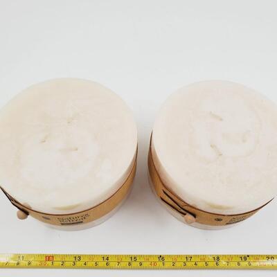 NATURES RETREAT ASHLAND 3 WICK VANILLA BLOSSOMS PILLAR CANDLE BUNDLE OF 2