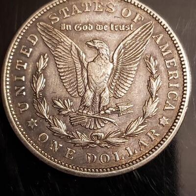 1921 S morgan silver dollar Decent coin .