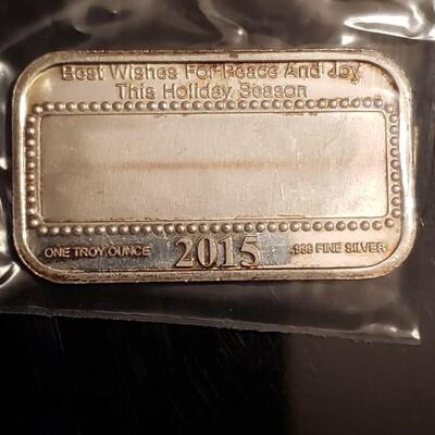1 oz silver vintage happy holidays . RARE Hard to find  
