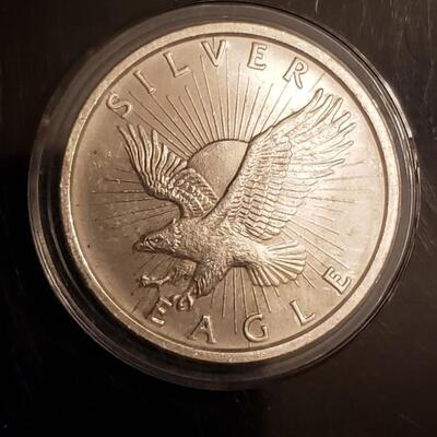 1 oz silver round BU encapsulated 
