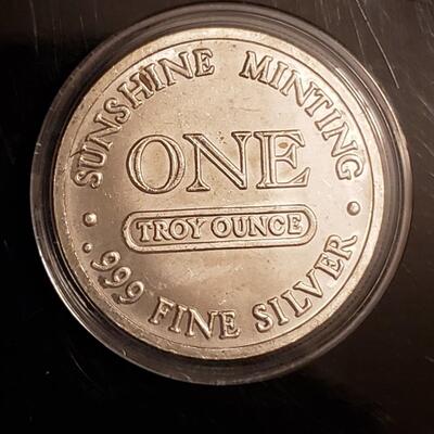 1 oz silver round BU encapsulated 