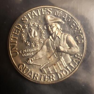 BU silver Bicentennial  quater 