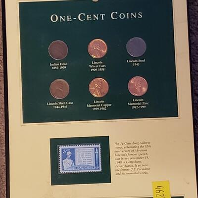 1 c coins & stamp collection .Rare penny,s 