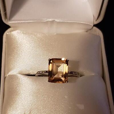 Sterling silver ring  Beautiful natural stone womens size 8
