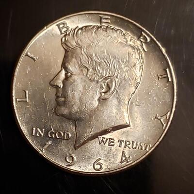 BU 1964 silver  half dollar 