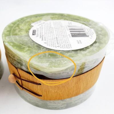 NATURES RETREAT ASHLAND 3 WICK WOODLAND SPICE PILLAR CANDLE BUNDLE OF 2