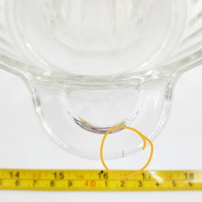 VINTAGE CLEAR GLASS JUICER/REAMER