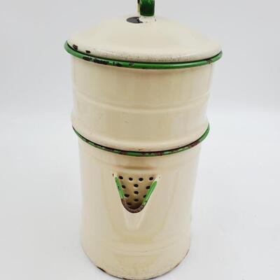 VINTAGE ENAMELWARE FRENCH BIGGIN COFFEE POT