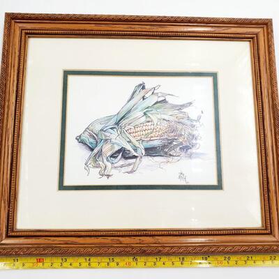 JULIA GRAINER SIGNED FRAMED VEGETABLE PRINTS 