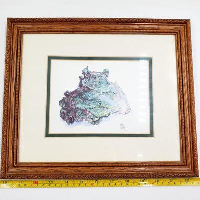 JULIA GRAINER SIGNED FRAMED VEGETABLE PRINTS 