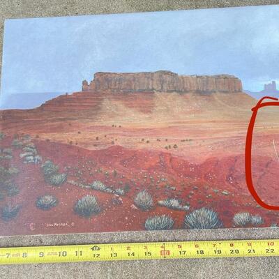 STAN METZGER SOUTHWEST/DESERT PANORAMIC GICLÃ‰E PRINT ON CANVAS