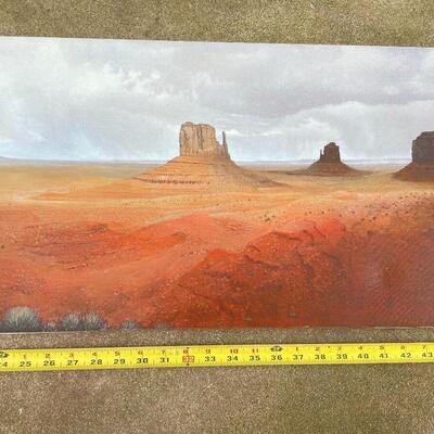 STAN METZGER SOUTHWEST/DESERT PANORAMIC GICLÃ‰E PRINT ON CANVAS