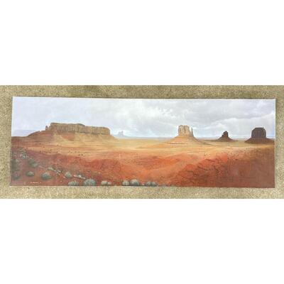 STAN METZGER SOUTHWEST/DESERT PANORAMIC GICLÃ‰E PRINT ON CANVAS