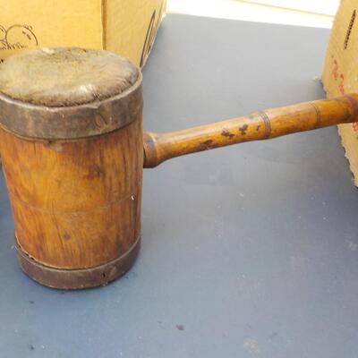 1920's 4 lb. wooden mallet.