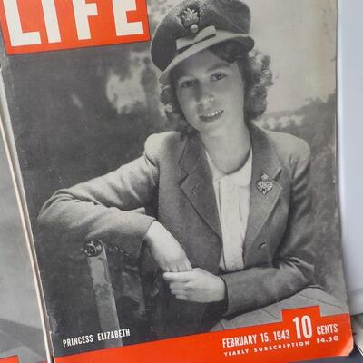 Life's 1942 & 43  Famous Front Military Children & Princess Elizabeth.