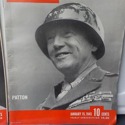 Life's 2 WW2 leaders Stalin and  General Patton. 1940's.