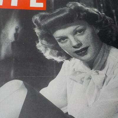 1940's Life Magazines Starlet's, Judy Garland and Lauren  Bacall.