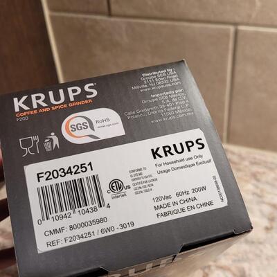 Lot 5: New in Box Krups Grinder